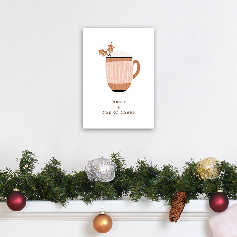 Have A Cup Of Cheer Christmas Art Print by Orara Studio A4 Black Frame