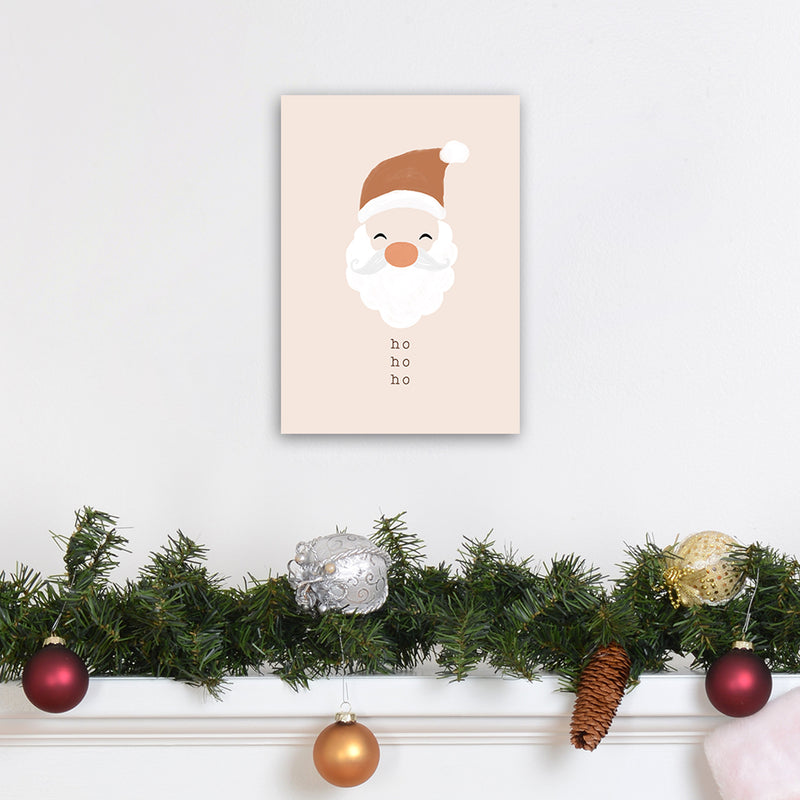 Ho Ho Ho Santa Christmas Art Print by Orara Studio A4 Black Frame