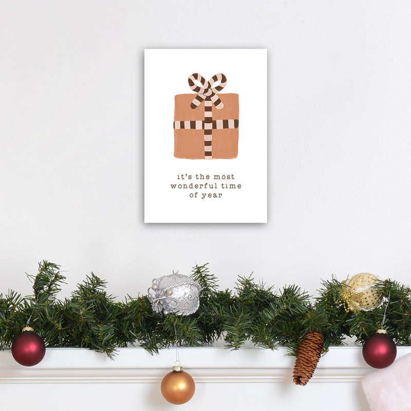 Most Wonderful Time of Year Christmas Art Print by Orara Studio A4 Black Frame