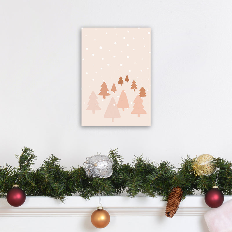 Winter Forest Christmas Art Print by Orara Studio A4 Black Frame
