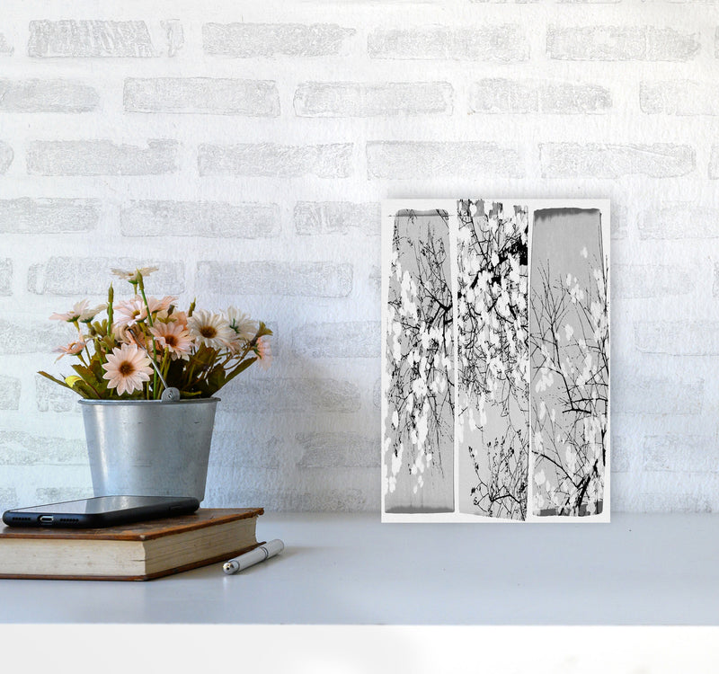 Oriental Blossom Botanical Art Print by Orara Studio A4 Black Frame