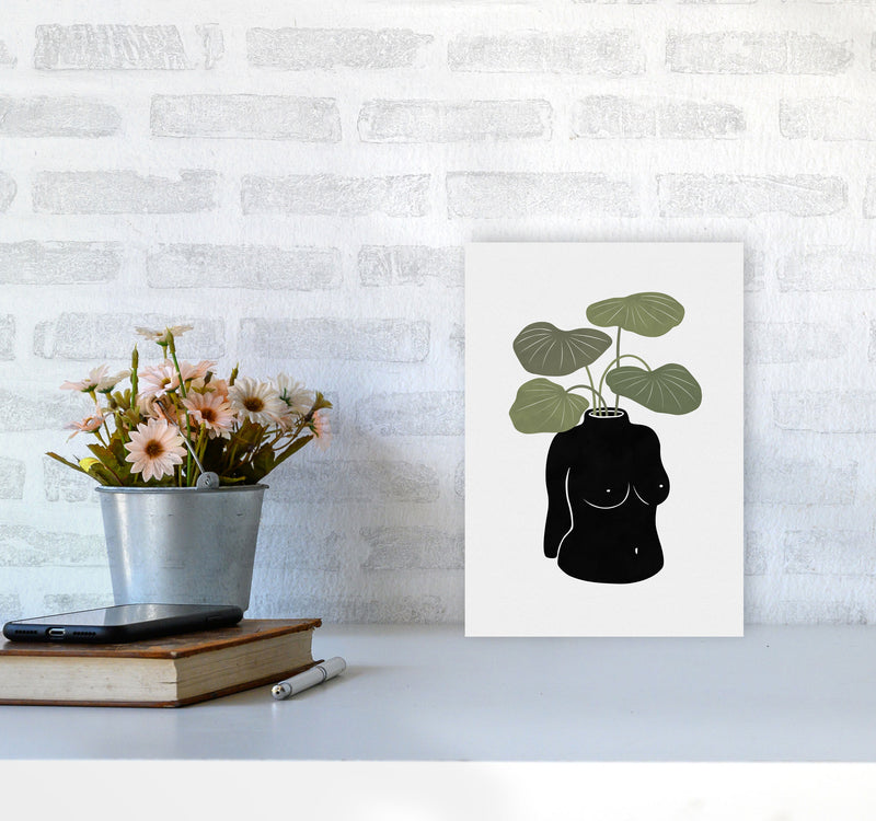 Boob-tanical Vase Art Print by Orara Studios A4 Black Frame