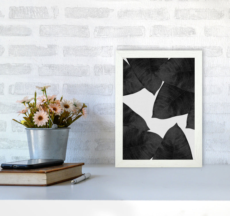 Banana Leaf Black & White II Print By Orara Studio A4 Oak Frame