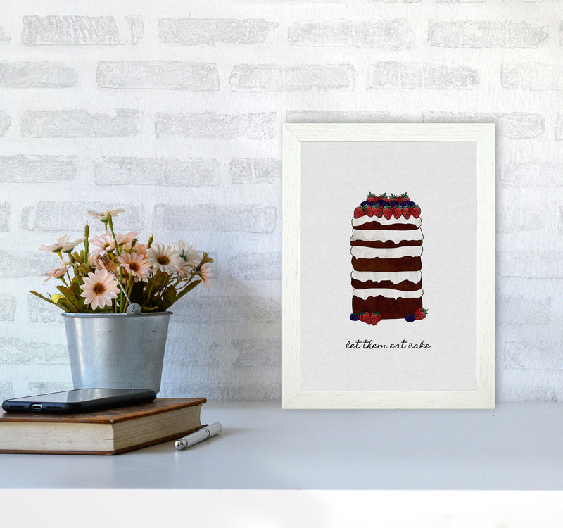 Let Them Eat Cake Print By Orara Studio, Framed Kitchen Wall Art A4 Oak Frame