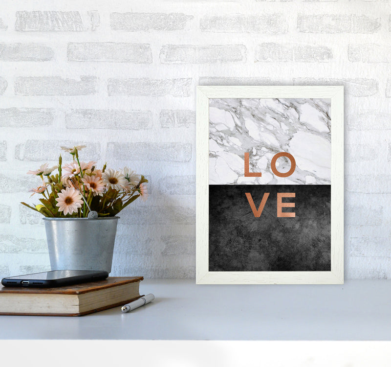 Love Copper Quote Print By Orara Studio A4 Oak Frame