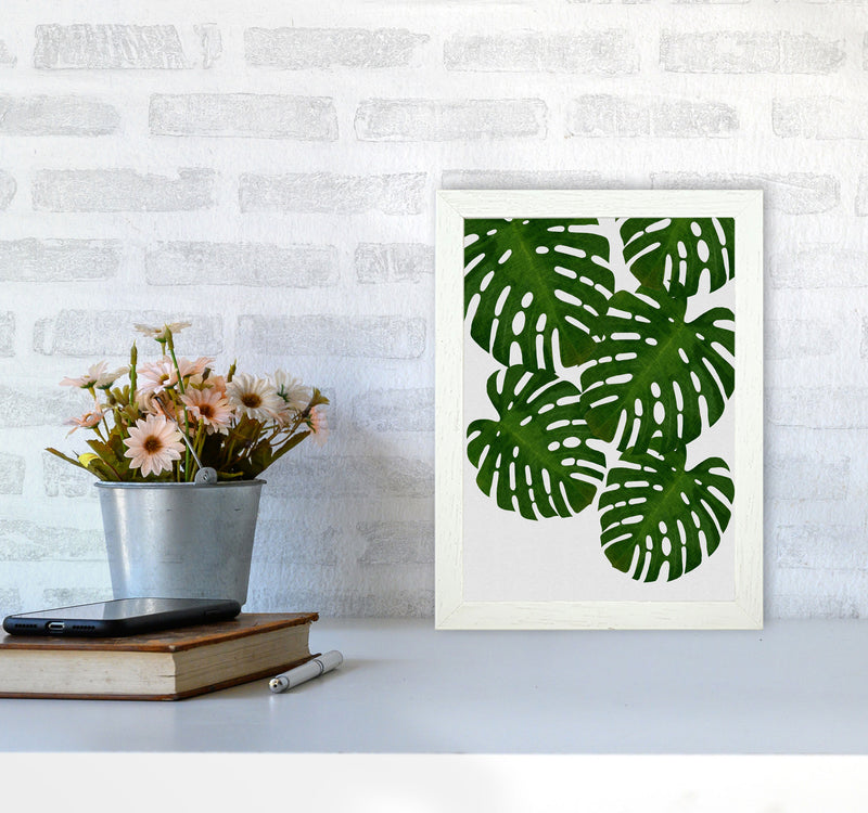 Monstera Leaf I Print By Orara Studio, Framed Botanical & Nature Art Print A4 Oak Frame