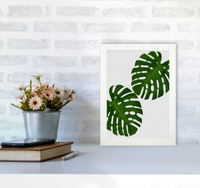 Monstera Leaf II Print By Orara Studio, Framed Botanical & Nature Art Print A4 Oak Frame