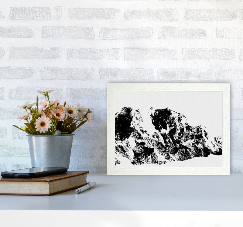 Mountains II Print By Orara Studio, Framed Botanical & Nature Art Print A4 Oak Frame