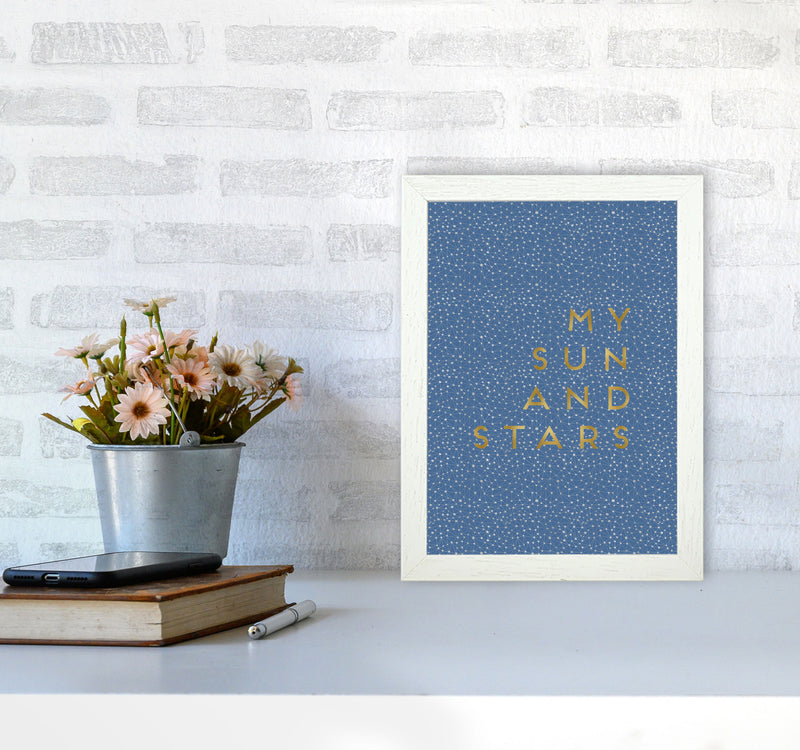 My Sun & Stars Print By Orara Studio A4 Oak Frame