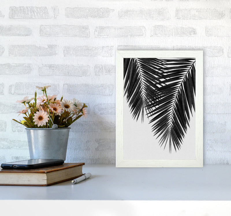 Palm Leaf Black & White II Print By Orara Studio A4 Oak Frame