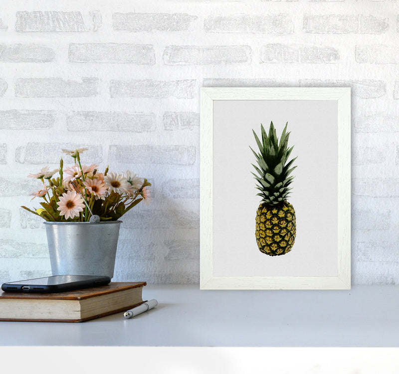 Pineapple Print By Orara Studio, Framed Kitchen Wall Art A4 Oak Frame