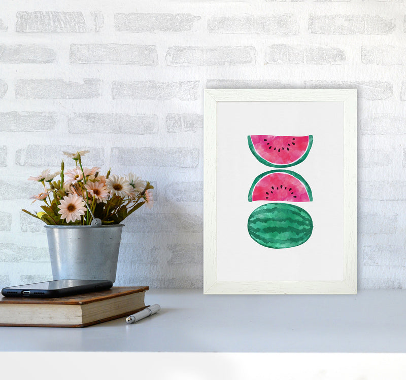 Watermelons Print By Orara Studio, Framed Kitchen Wall Art A4 Oak Frame