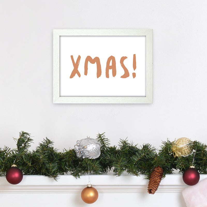 XMAS! Christmas Art Print by Orara Studio A4 Oak Frame