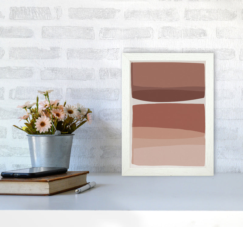 Modern Blush Abstract Art Print by Orara Studio A4 Oak Frame