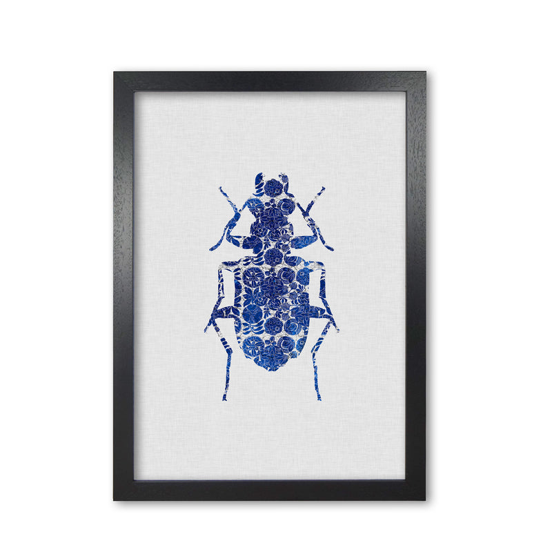 Blue Beetle II Print By Orara Studio Animal Art Print Black Grain