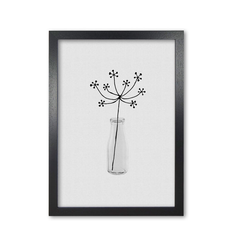 Flower Still Life I Print By Orara Studio, Framed Botanical & Nature Art Print Black Grain