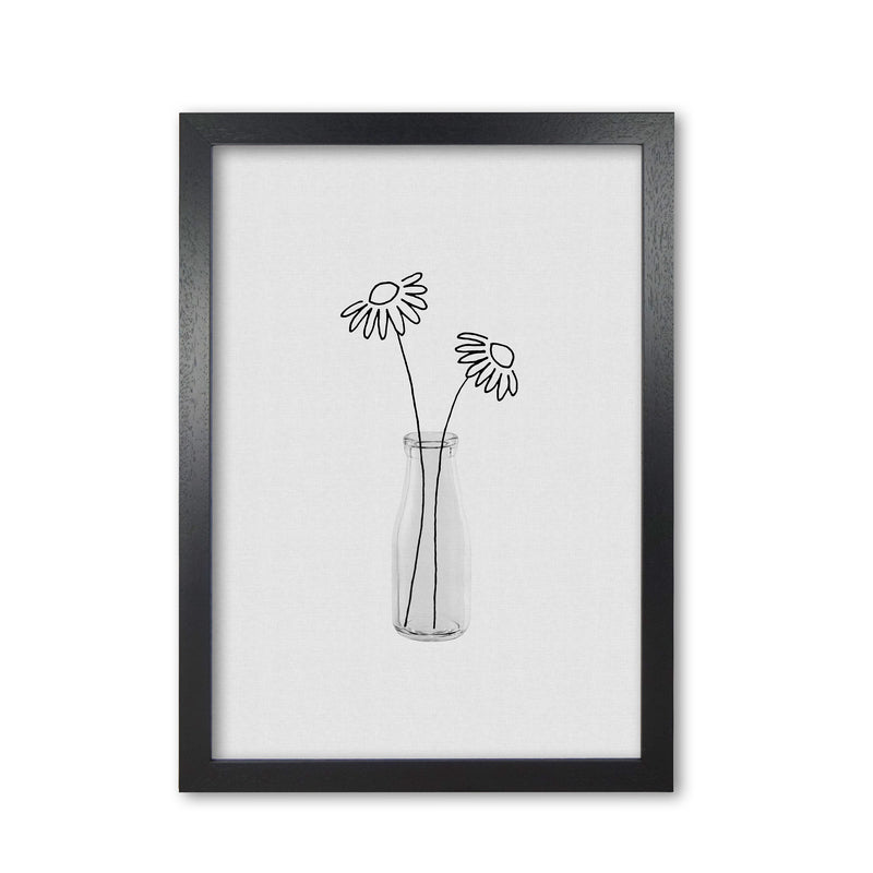 Flower Still Life II Print By Orara Studio, Framed Botanical & Nature Art Print Black Grain
