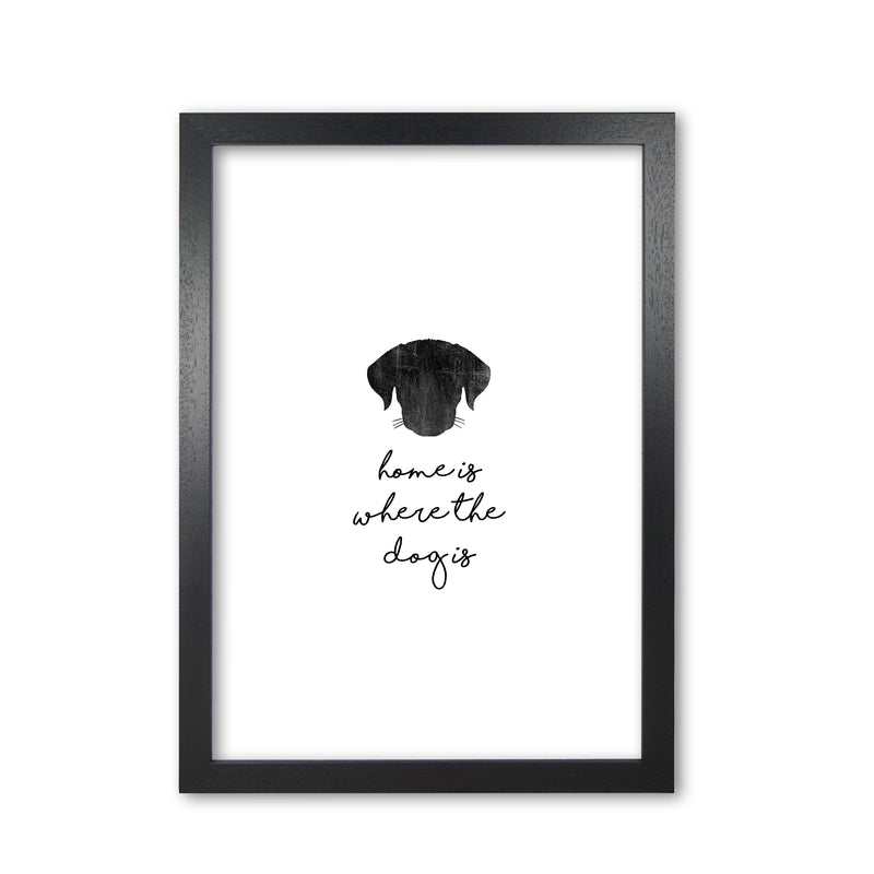 Home Is Where The Dog Is Print By Orara Studio Animal Art Print Black Grain
