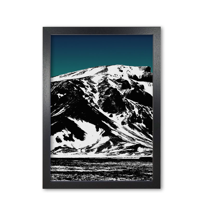Iceland Mountains I Print By Orara Studio, Framed Botanical & Nature Art Print Black Grain