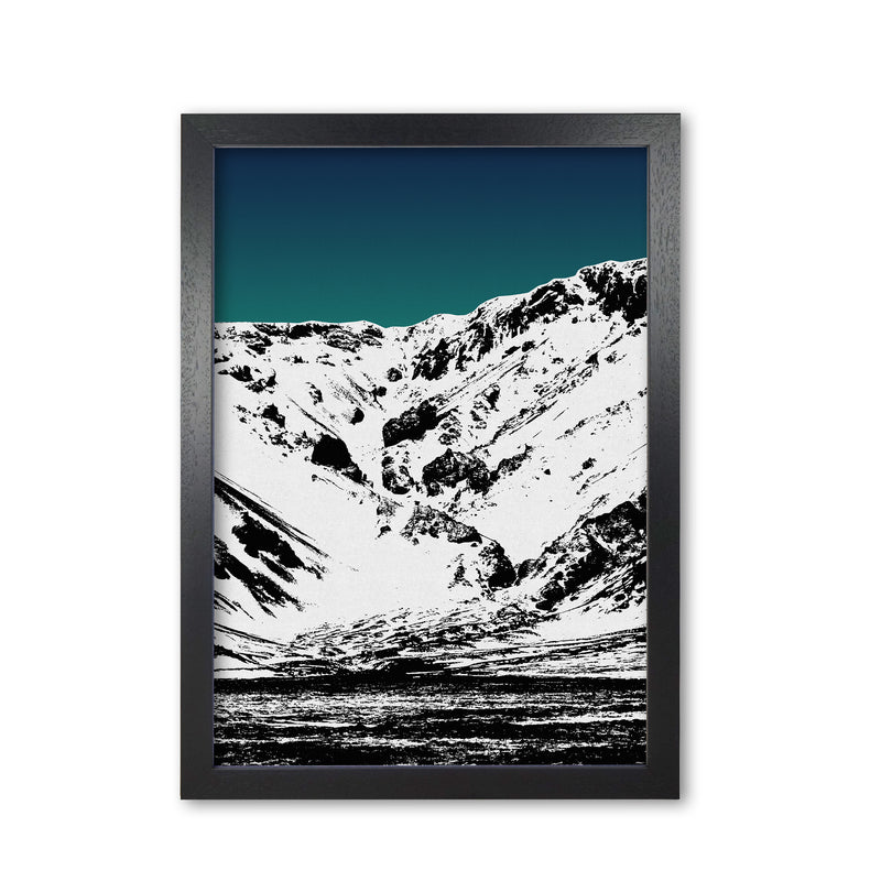 Iceland Mountains II Print By Orara Studio, Framed Botanical & Nature Art Print Black Grain