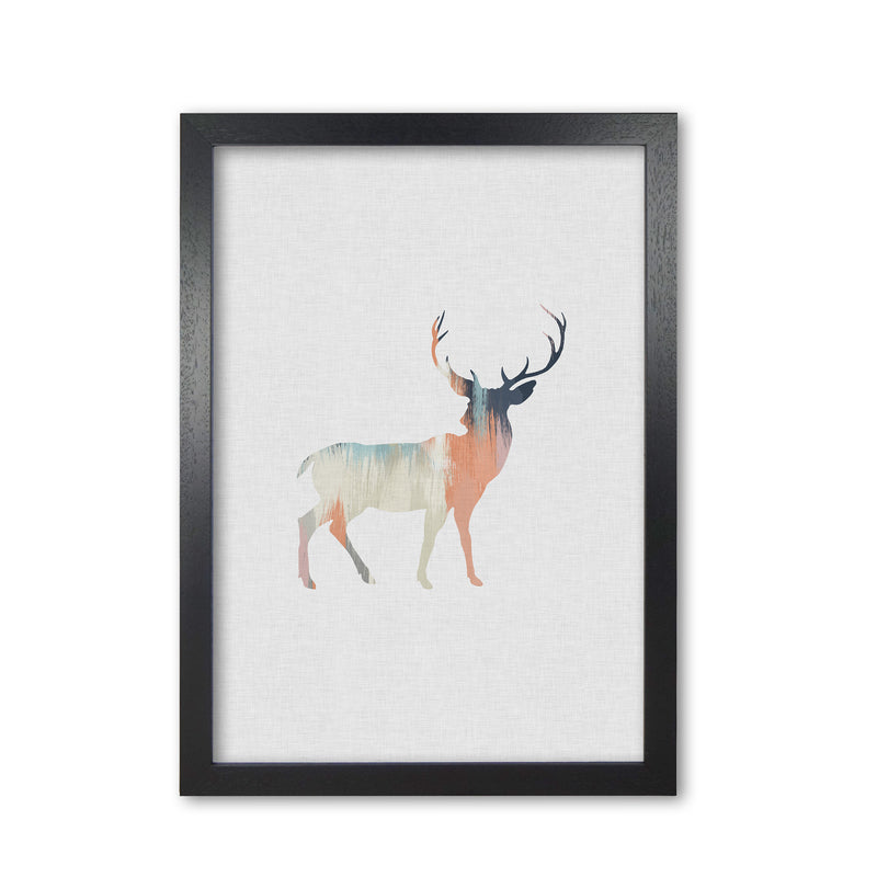 Pastel Deer I Print By Orara Studio Animal Art Print Black Grain
