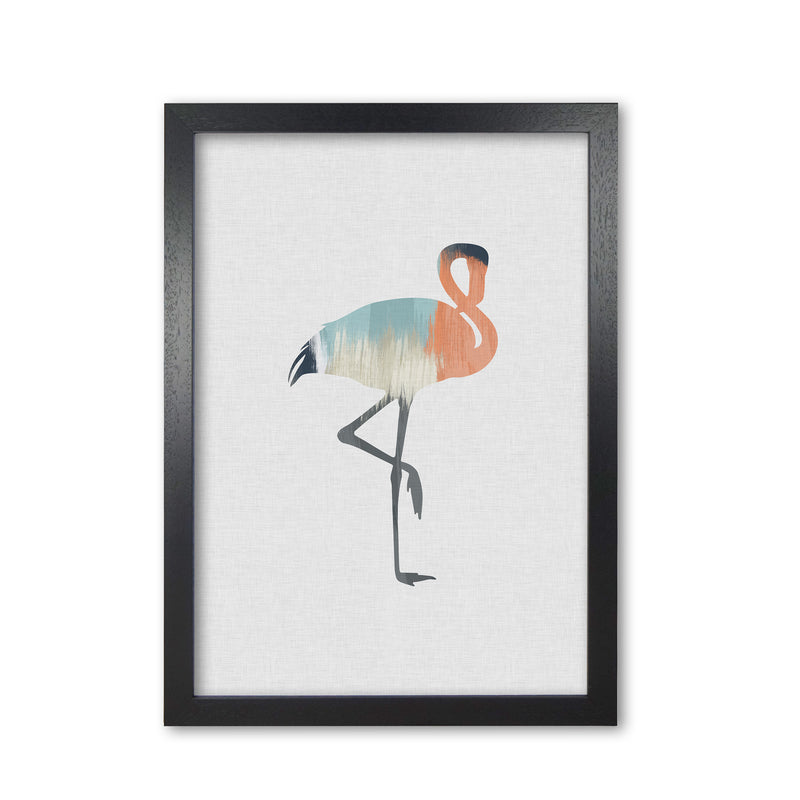 Pastel Flamingo Print By Orara Studio Animal Art Print Black Grain