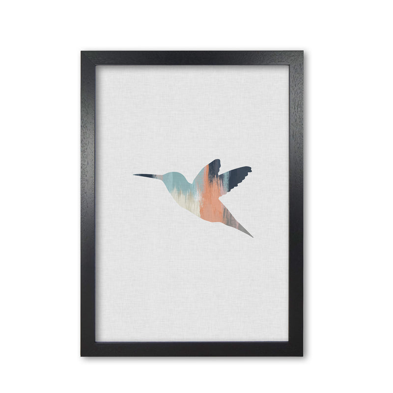 Pastel Hummingbird I Print By Orara Studio Animal Art Print Black Grain