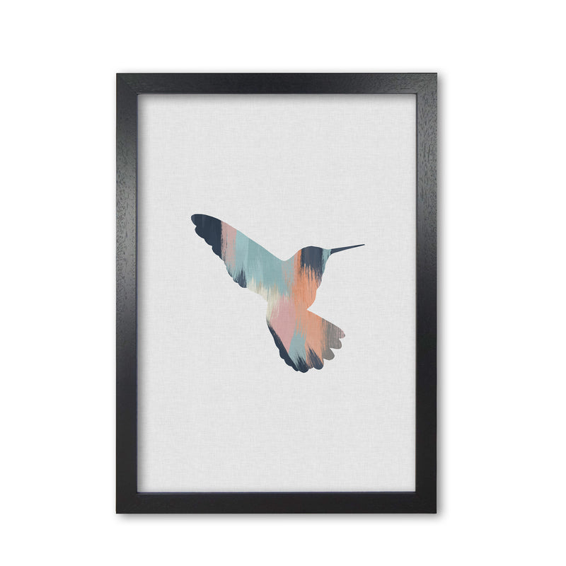 Pastel Hummingbird II Print By Orara Studio Animal Art Print Black Grain