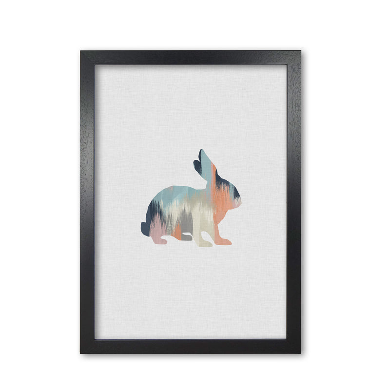 Pastel Rabbit Print By Orara Studio Animal Art Print Black Grain