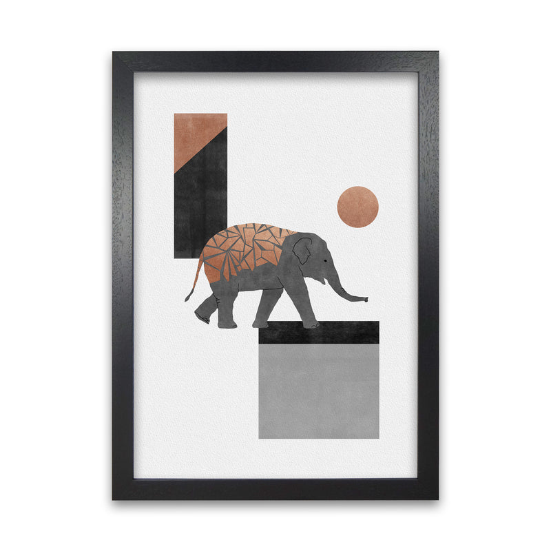 Elephant Mosaic I Art Print by Orara Studio A1 Black Frame