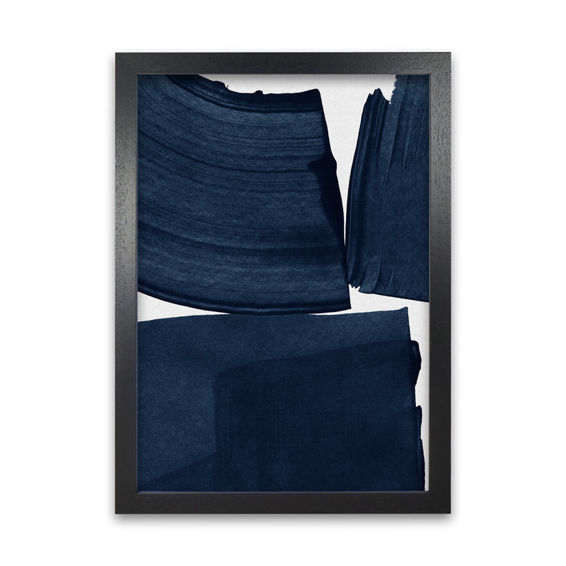 Minimalist Painting Blue I Art Print by Orara Studio A1 Black Frame