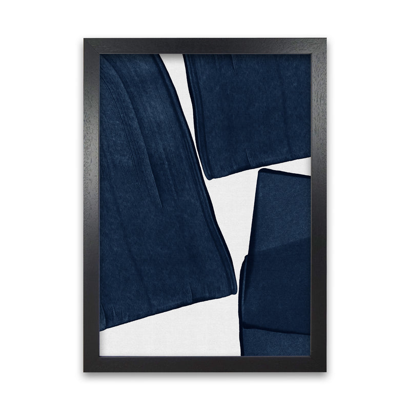 Minimalist Painting Blue III Art Print by Orara Studio A1 Black Frame