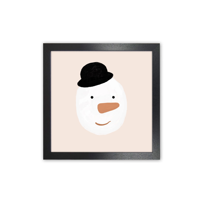 Snowman Christmas Art Print by Orara Studio Black Grain