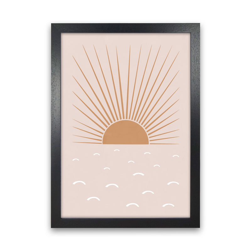 Blush Sun Art Print by Orara Studio Black Grain