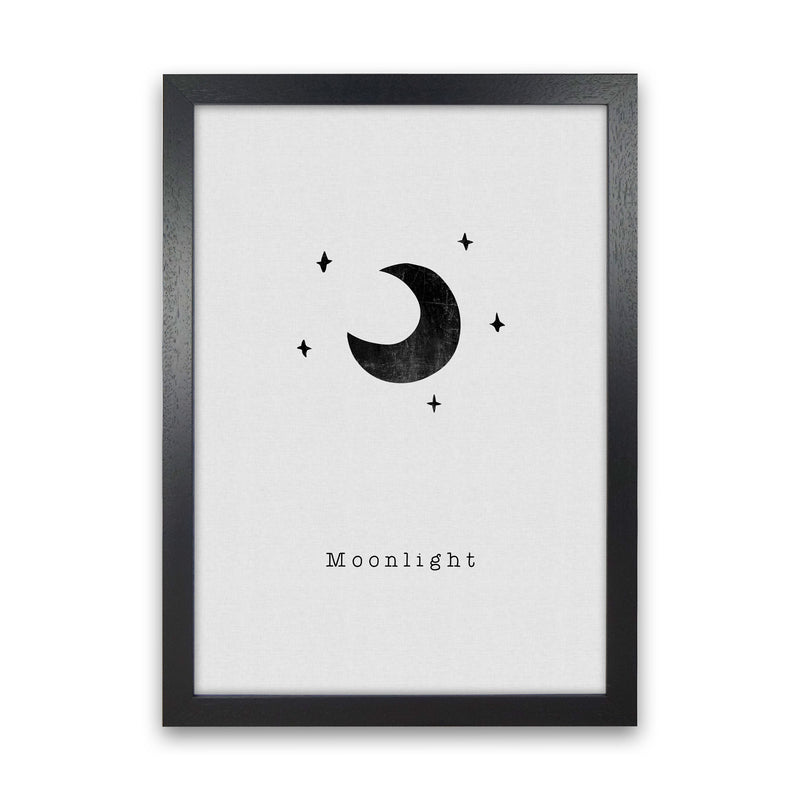 Quote Set - Moonlight Art Print by Orara Studio Black Grain