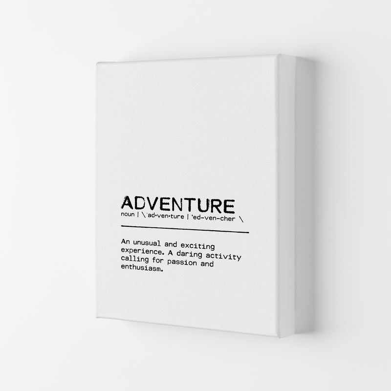 Adventure Experience Definition Quote Print By Orara Studio Canvas