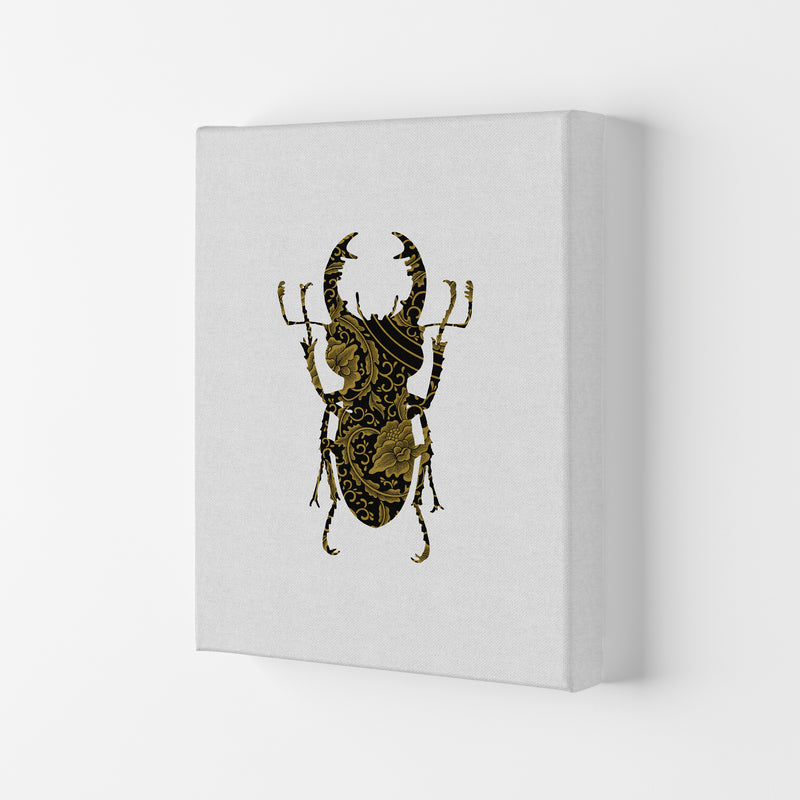 Black And Gold Beetle II Print By Orara Studio Animal Art Print Canvas