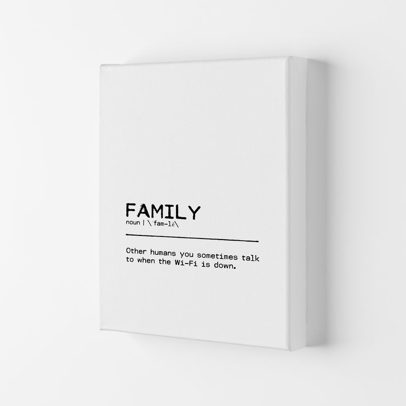 Family Wifi Definition Quote Print By Orara Studio Canvas