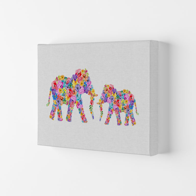 Floral Elephants Print By Orara Studio Animal Art Print Canvas