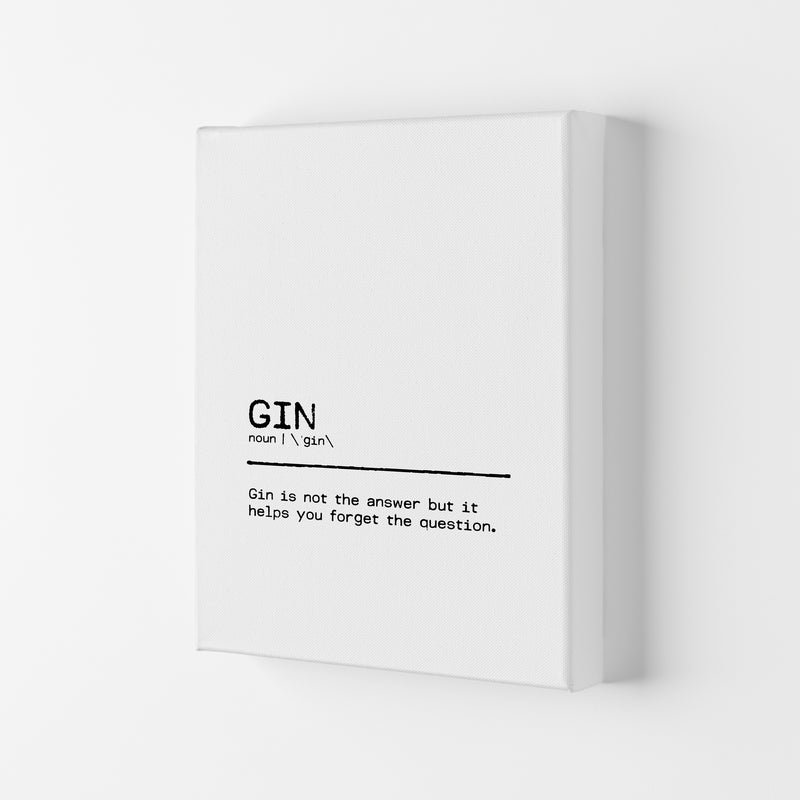 Gin Forget Definition Quote Print By Orara Studio Canvas