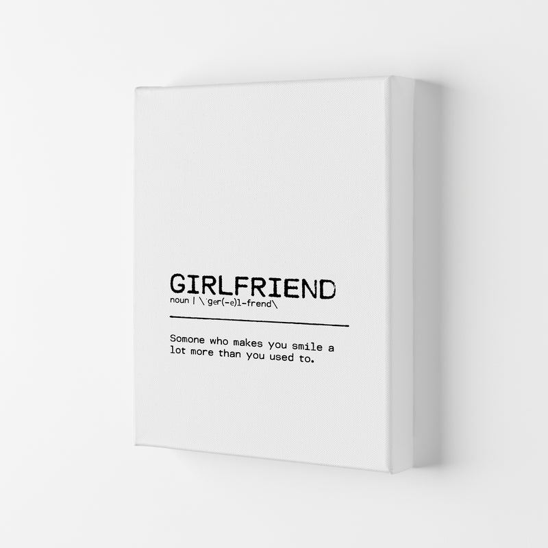 Girlfriend Smile Definition Quote Print By Orara Studio Canvas