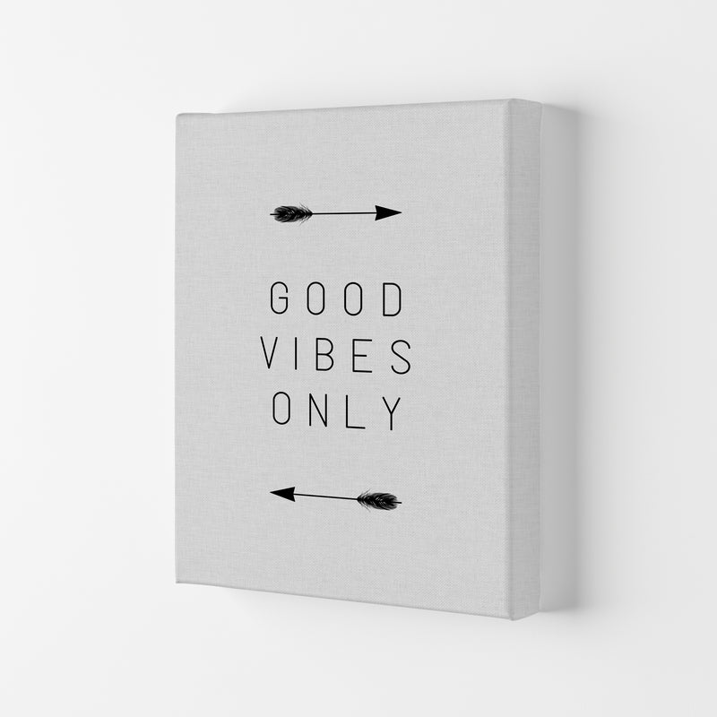 Good Vibes Only Arrow Quote Print By Orara Studio Canvas