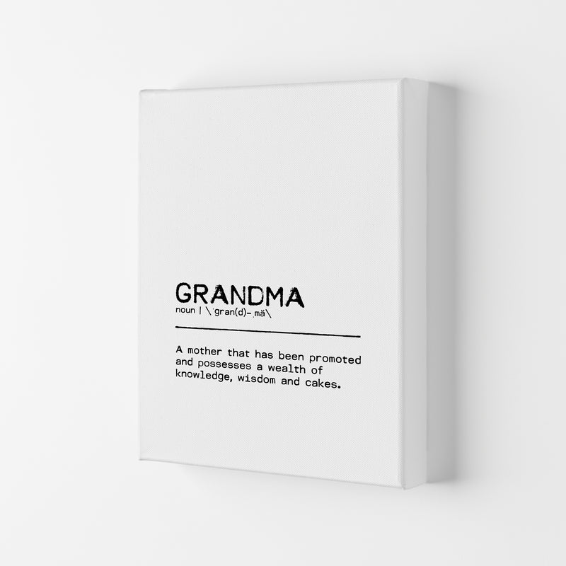 Grandma Knowledge Definition Quote Print By Orara Studio Canvas