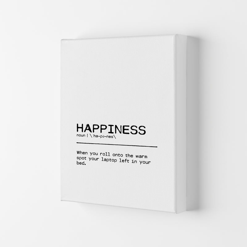 Happiness Laptop Definition Quote Print By Orara Studio Canvas