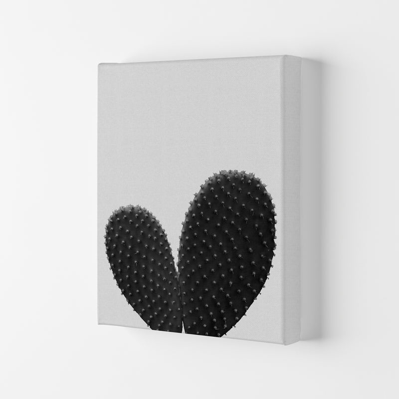 Heart Cactus Black & White Print By Orara Studio Canvas