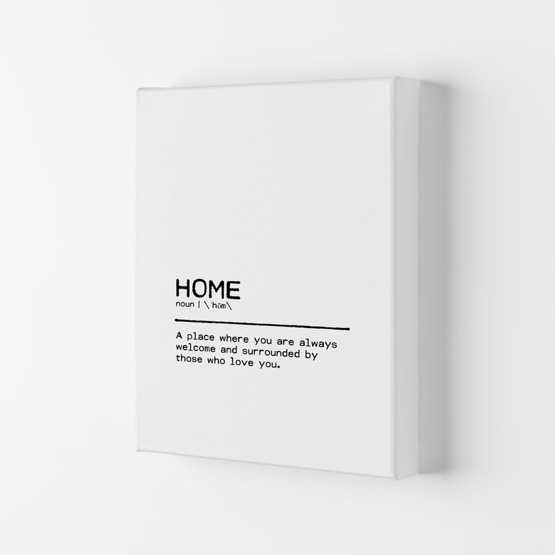 Home Welcome Definition Quote Print By Orara Studio Canvas