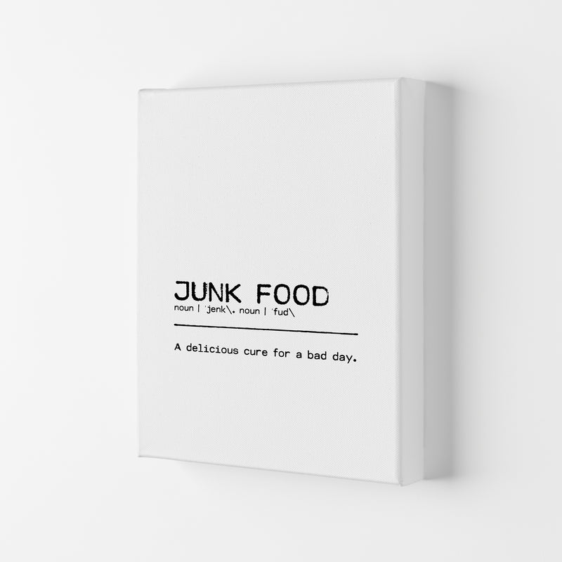 Junk Food Delicious Definition Quote Print By Orara Studio Canvas