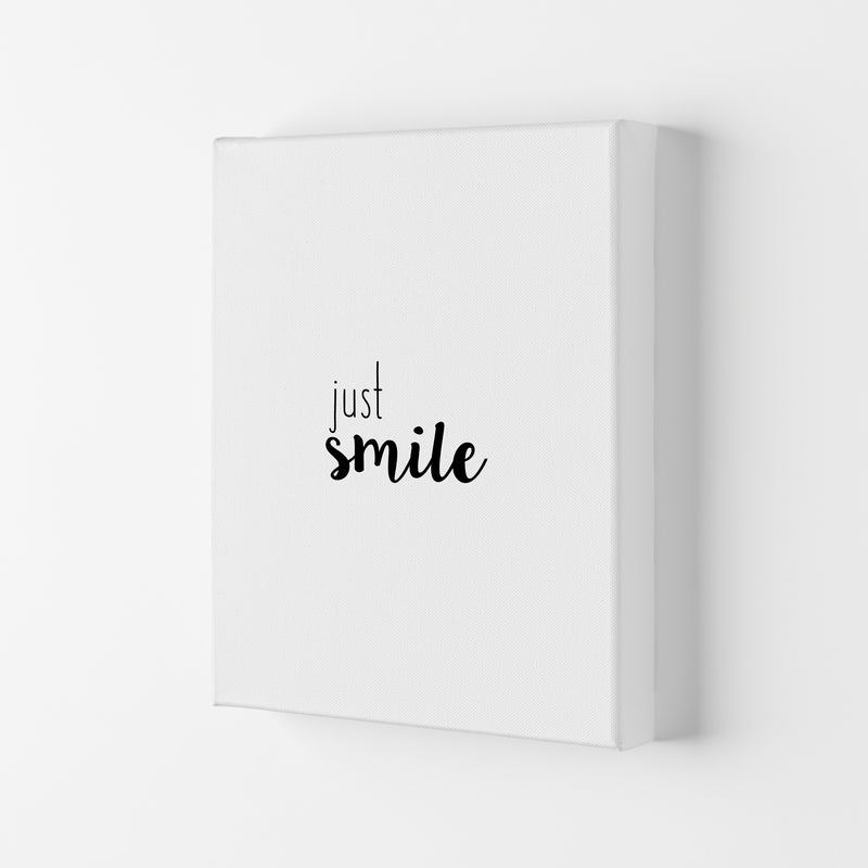 Just Smile Quote Print By Orara Studio Canvas