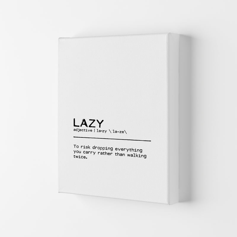 Lazy Risk Definition Quote Print By Orara Studio Canvas