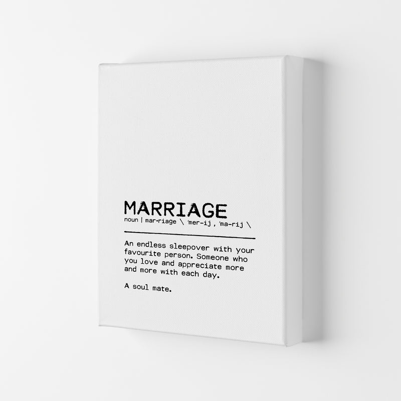 Marriage Sleepover Definition Quote Print By Orara Studio Canvas